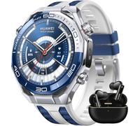 HUAWEI WATCH Ultimate 2 Smarwatch Blu + FreeBuds Pro 4 Nero, GPS, Metallo Liquido a Base di Zirconio, Immersione fino a 150 Metri, Comunicazione Subacquea Basata su Sonar, Monitoraggio Accurato
