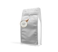 HUAYANG 60 sacchetti da caffè bianchi con valvola, in plastica, richiudibili con chiusura lampo