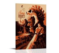 HUAYEEENT Poster artistico da parete con stampa dell'esercito delle tenebre, poster estetico, decorazione per la casa e il soggiorno, 30 x 45 cm, con cornice