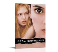 HUAYEEENT Poster da parete con immagine di ragazza interrotta su tela, decorazione per la casa e il soggiorno, 50 x 75 cm, con cornice