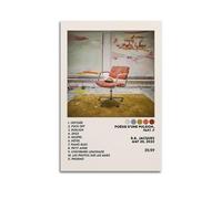 HUAYEQWHELH B.B. Jacques Album Poésie D'une Pulsion Poster estetico da parete decorativo vintage su tela per soggiorno e camera da letto (60 x 90 cm) senza cornice
