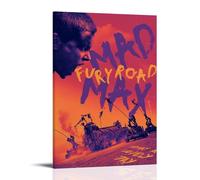 HUAYEQWHELH Furiosa Poster decorativo da parete con saga di A Mad Max, stampa artistica da parete, stile vintage, per soggiorno e camera da letto, 50 x 75 cm, con cornice