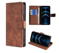 HUAYIJIE GKFGEY Flip Custodia per ASUS ZENFONE 5 X00PD Cover Custodia Case [Marrone]