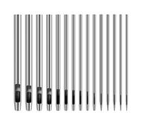 Huayue 15 Pezzi Punzone Rotondo in Acciaio 45 Perforatore Cavo per Pelle Gomma Plastica Carta Punch Rotondo per Cuoio Fustelle per Fori Circolari con 15 Diverse Dimensioni
