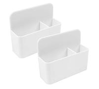 Huayue 2pcs Scatola di immagazzinaggio Magnetica, Portapenne Magnetico, Supporto per Matite Magnetico, Porta Pennarello Magnetico Con 2 Scomparti Per Lavagna Bianco Frigorifero