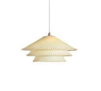 HUAYUSEDF Lampada a sospensione per soggiorno in stile giapponese Wabi-sabi, lampada a sospensione nordica in tessuto per camera da letto, lampadario moderno e minimalista per sala da pranzo