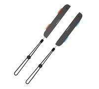 HUAYUWA 1 Pair Wrist Straps Fit for Switch2 Joy-Con Controller Gamepad Handle Lock Hand Grip Accessories, Adjustable Elastic Controller Wristband (Black, 1 Pair)