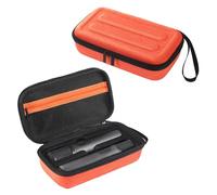 HUAYUWA Custodia rigida da viaggio in EVA compatibile con microfono wireless JBL PartyBox, microfoni ricaricabili Protable Storage Bag Custodia protettiva Organizer Box, Esterno arancione, interno