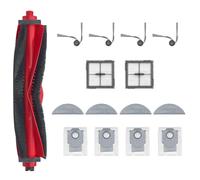HUAYUWA Kit di accessori per aspirapolvere compatibile con Roborock Q10 S5/Q10 S5+/Q10 VF/Q10 VF+, parti di ricambio per robot aspirapolvere (1 spazzola principale + 2 filtri + 4 spazzole laterali + 4