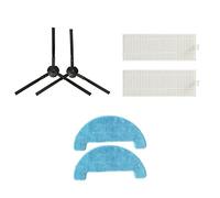 HUAYUWA Set di accessori per aspirapolvere compatibile con 360 Smartai C50 G50, 2 spazzole laterali + 2 filtri + 2 panni per mocio