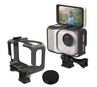 HUAYUWA Supporto per telaio della fotocamera compatibile con Insta360 GO-Ultra, custodia protettiva in plastica, supporto a gabbia con filettatura da 1/4" e adattatore per treppiede selfie stick (tipo