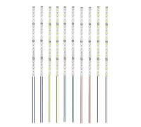 HUAZIZ 10 Pezzi 200mm Pre Cablato Striscia 2835 LED SMD, Modellismo LED, Luce Autoadesiva 12-18V, Bianco/Rosso/Giallo/Blu/Verde
