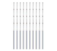 HUAZIZ 10 Pezzi 200mm Pre Cablato Striscia LED SMD, 2835 SMD, Modellismo LED, Luce Autoadesiva 12-18V, Blu