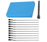 HUAZIZ 10 Pezzi Clip a Coccodrillo con Supporto Base per Aerografo, Set di Morsetti per Pittura a Spruzzo, Strumento di Pittura per Modelli con Supporto per Fai Da Te, Foto, Verniciatura a Spruzzo