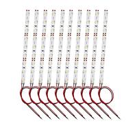 HUAZIZ 10 Pezzi Precablato Bianco Caldo Striscia Led 2835 SMD 9- LED Luce Autoadesiva 12 V ~ 18 V 30CM per il modello treno layout led per modellismo