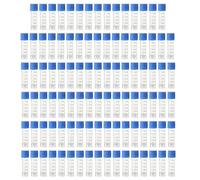 HUAZIZ 100 Pezzi Blu Tubo da Centrifuga da 2ml con Estremità con Tappo a Vite Fornitura per Campioni da Laboratorio, Provette Provette Graduate, Laboratorio Provette in Plastica