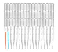 HUAZIZ 100 Pezzi Pipetta di trasferimento in plastica, 3 ml, per strumento di trucco per pipette di olio essenziale