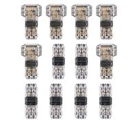 HUAZIZ 12 Pcs Connettori a T/H a Bassa Tensione, Morsetti Rapidi Splice Connettore Elettrico,Connettori a Filo T/Hper Connessione Cavo Elettrico 20-22 Awg, Non C'è Bisogno di Stripping(2 Pin)
