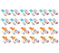 HUAZIZ 12 Pezzi 2 Pin Sigillato Grigio Maschio e Femmina, Auto Impermeabile Filo Elettrico Connettore Spina 22-16AWG Connettore per Moto, Scooter, Auto, Camion Barche