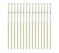 HUAZIZ 15 Pezzi 100mm Pre Cablato Striscia 2835 LED SMD, Modellismo LED, Luce Autoadesiva 12-18V, Giallo