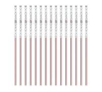 HUAZIZ 15 Pezzi 100mm Pre Cablato Striscia, 2835 SMD LED, Modellismo LED, Luce Autoadesiva 12-18V, Rosso