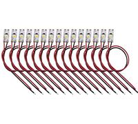 HUAZIZ 15 Pezzi Precablato Bianco Caldo Striscia Led 2835 SMD 1- LED Luce Autoadesiva 12 V ~ 18 V 16 CM per il modello treno layout led per modellismo