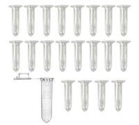 HUAZIZ 150 Pezzi 2ml Plastica Centrifuga Provetta con Testa a Punta, Micro Provette da Laboratorio Conical Centrifuge Tubes Trasparente Graduata di Polipropilene da 2ml con Tappo Piatto