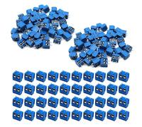 HUAZIZ 160 Pezzi PCB Morsetto, 5mm 2 Pin PCB Morsettiera a Vite, per Arduino DIY Project (Blu)