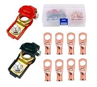 HUAZIZ 2 Pezzi Terminali di Batteria Connettori,Morsetti Batteria a Sgancio Rapido, Battery Terminal, Connettori di Batteria (8 Anello in Rame) per Barca Camion Furgone Roulotte