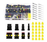 HUAZIZ 20 Kit 1/2/3/4 Pin Auto Impermeabile Connettore, Connettore Elettrico Spina Impermeabile 1.5mm terminale Impermeabile Legare Elettrico Connettore per Auto Camion Marina Moto