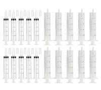 HUAZIZ 20 Pcs 20ml Siringhe Senza Ago, Siringhe Monouso, Siringa di Plastica Riutilizzabili Siringa di Plastica per Laboratori Scientifici, Liquido di Misurazione, Alimentazione Animale, Giardinaggio