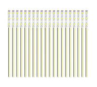 HUAZIZ 20 Pezzi 50mm Pre Cablato Striscia 2835 LED SMD, Modellismo LED, Luce Autoadesiva 12-18V, Giallo