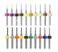 HUAZIZ 20 Pezzi PCB Punte Per Micro Trapano Punte Mini Trapano da 0,10 mm a 1,0 mm e da 1,1 mm a 2,0 mm per Bigiotteria per Elettronica Mini Punte per Circuito Stampato PCB(1 pezzi l'una)