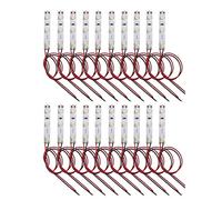 HUAZIZ 20 Pezzi Precablato Bianco Caldo Striscia Led 2835 SMD 3- LED Luce Autoadesiva 12 V ~ 18 V 20 CM per il modello treno layout led per modellismo