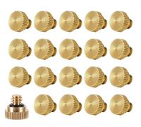 HUAZIZ 20 ugelli atomizzatori in ottone, connettore per nebulizzatore, ugello a bassa pressione per sistema di raffreddamento esterno