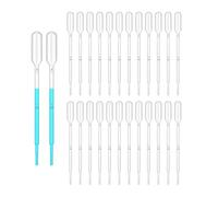 HUAZIZ 200 pezzi 2ml Pipetta di trasferimento in plastica, Pipetta monouso per laboratorio scientifico, Pipette a spremitura, Pipette riutilizzabili, Pipette di misurazione trasparenti