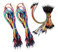 HUAZIZ 3 x Breadboard Jumper Wires Assorted Kit, Cavetti Jumper Filo, 65 Cavetti di Vari Colori e Varie Misure da Utilizzare in Elettronica