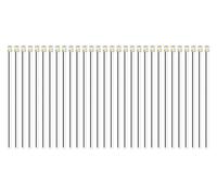 HUAZIZ 30 Pezzi 8mm Pre Cablato Striscia 2835 LED SMD, Modellismo LED, Luce Autoadesiva 12-18V, Bianco