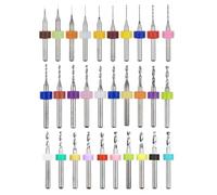 HUAZIZ 30 Pezzi PCB Punte Per Micro Trapano Punte Mini Trapano da 0,1 mm a 1,0 mm e da 1,1 mm a 2,0 mm e da 2,1 mm a 3,0 mm