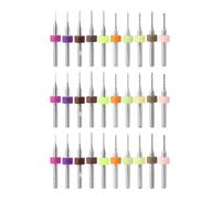 HUAZIZ 30 Pezzi PCB Punte Per Micro Trapano Punte Mini Trapano da 0,10 mm a 1,0 mm per Bigiotteria per Elettronica Mini per Circuito Stampato PCB(3 pezzi l'una)
