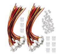 HUAZIZ 50 Pairs Mini Micro JST-XH 2.54mm 3-Pin Connector Plug con Cables 15cm