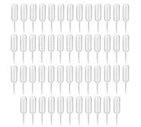 HUAZIZ 50 pezzi 4 ml Plastica Squeeze Trasferimento Pipette, Pipette in Plastica da 4ml, Eye Dropper Pipette Contagocce Liquido Trasparente con Pipetta Pipetta di Trasferimento