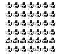 HUAZIZ 50 Pezzi Interruttore a Scorrimento, Mini Pannello Interruttore a Slitta SPDT 3 Pin 2 Posizione 2A 125V DC, Micro Miniatura Interruttore a Levetta per le Piccole DIY Progetti di Elettronici