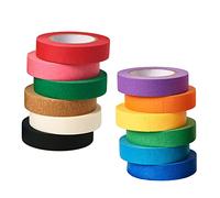 HUAZIZ Nastro adesivo carta colorato arcobaleno etichett carta washi tape 12 rotoli x 15 m x 1,5 cm, per insegnanti, arti, lab, etichette, drafting, artigianato