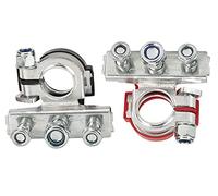 HUAZIZ Set di Morsetti per Batterie, 2 Pezzi Terminali di Batteria Connettori di Batteria Positivo e Negativo 12V Battery Terminal Morsetti per Auto Camion Barca