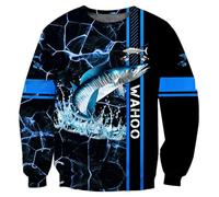 HuazomeeHZM Felpa con Cappuccio Stampata in 3D per Uomo e Donna - Felpa con Zip da Pesca in acque Profonde Autunno Oversize Harajuku Felpa con Cappuccio a Maniche Lunghe