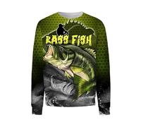 HuazomeeHZM Felpa con Cappuccio Stampata in 3D per Uomo e Donna - Felpa con Zip da Pesca in acque Profonde Autunno Oversize Harajuku Felpa con Cappuccio a Maniche Lunghe