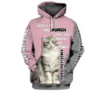 HuazomeeHZM Il Tempo trascorso con Il Bengala Non è mai sprecato Felpa con Cappuccio Stampata in 3D Unisex Pullover Felpe con Cappuccio con Animali Divertenti Abbigliamento Casual Streetwear