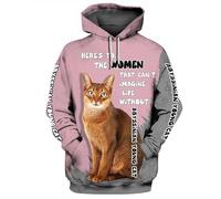 HuazomeeHZM Il Tempo trascorso con Il Bengala Non è mai sprecato Felpa con Cappuccio Stampata in 3D Unisex Pullover Felpe con Cappuccio con Animali Divertenti Abbigliamento Casual Streetwear