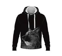HuazomeeHZM Lupo Selvatico Stampato 3D Donne Uomini Pullover Felpe con Cappuccio Casual Cool Manica Lunga Felpa con Cappuccio con Tasca Abbigliamento Sportivo